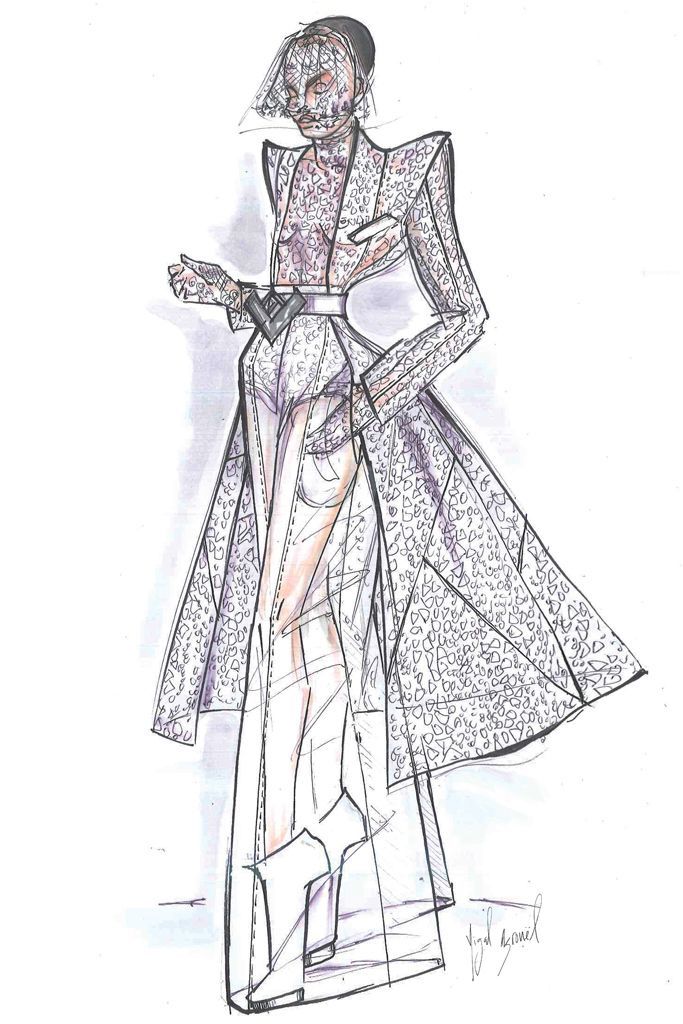 Take A Peek At Designer Sketches For Lady Gaga's Wedding - Breakfast ...